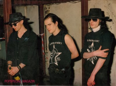 (L-R)Wayne Hussey, Craig Adams, Andrew Eldritch.  Photo from Popspecial Magazine